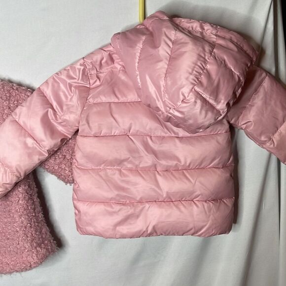 Habitual Kid Double Layer Pink Puff/Fuzzy Jacket. 24 Months. - Picture 6 of 14